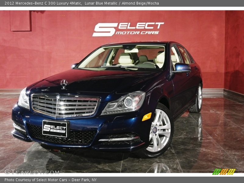 Lunar Blue Metallic / Almond Beige/Mocha 2012 Mercedes-Benz C 300 Luxury 4Matic