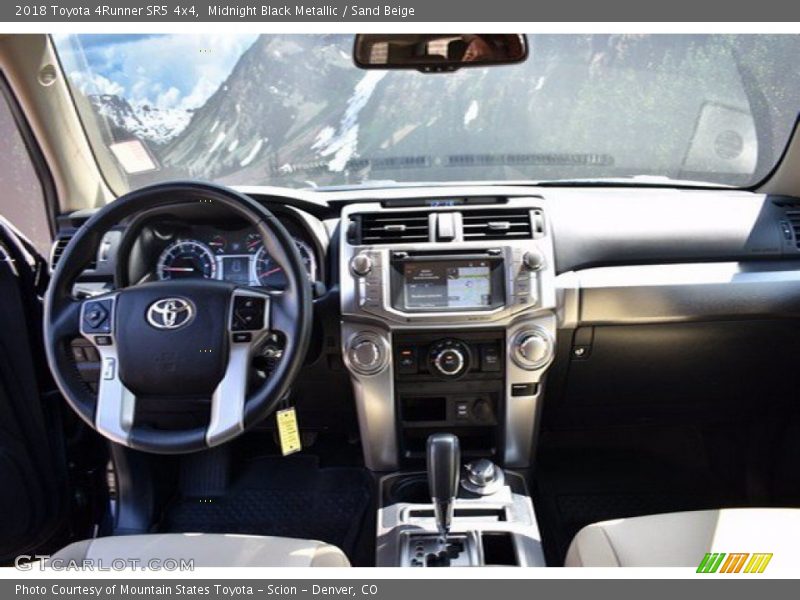 Midnight Black Metallic / Sand Beige 2018 Toyota 4Runner SR5 4x4