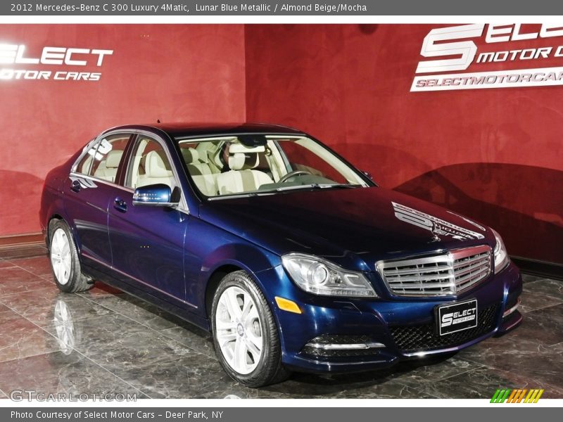 Lunar Blue Metallic / Almond Beige/Mocha 2012 Mercedes-Benz C 300 Luxury 4Matic