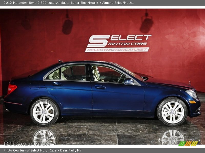 Lunar Blue Metallic / Almond Beige/Mocha 2012 Mercedes-Benz C 300 Luxury 4Matic