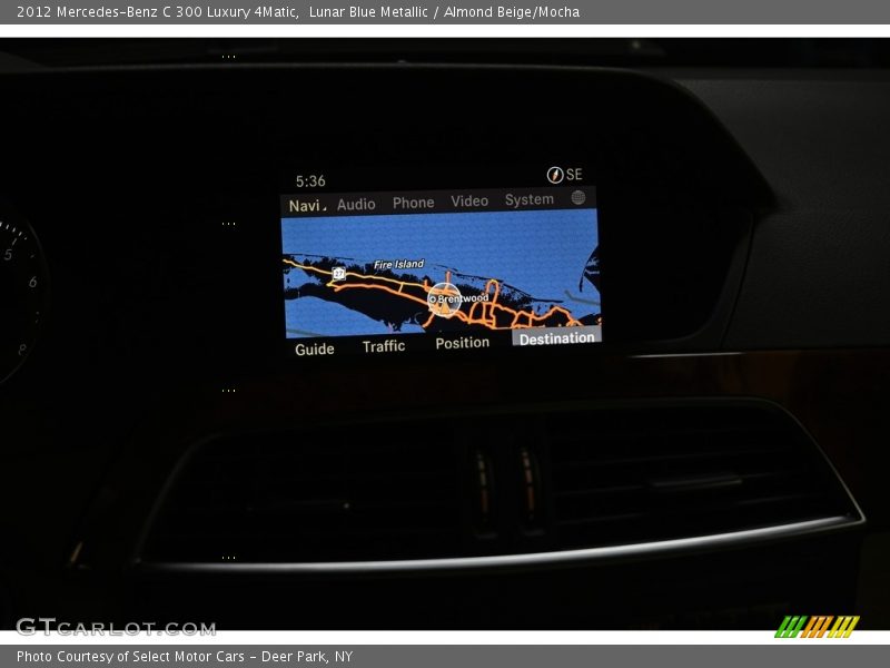 Lunar Blue Metallic / Almond Beige/Mocha 2012 Mercedes-Benz C 300 Luxury 4Matic