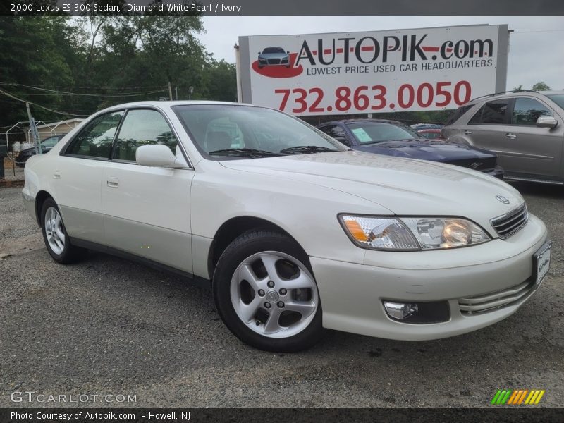 Diamond White Pearl / Ivory 2000 Lexus ES 300 Sedan