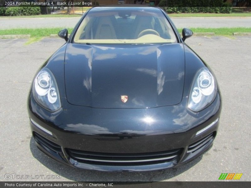 Black / Luxor Beige 2014 Porsche Panamera 4