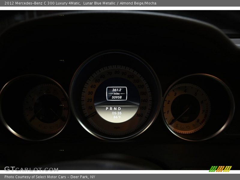 Lunar Blue Metallic / Almond Beige/Mocha 2012 Mercedes-Benz C 300 Luxury 4Matic