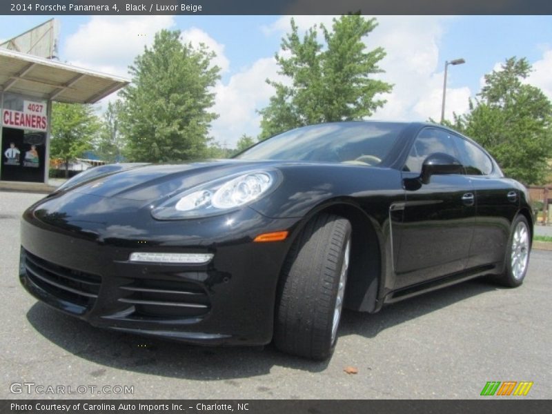 Black / Luxor Beige 2014 Porsche Panamera 4