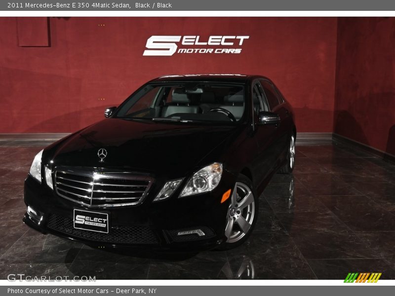 Black / Black 2011 Mercedes-Benz E 350 4Matic Sedan