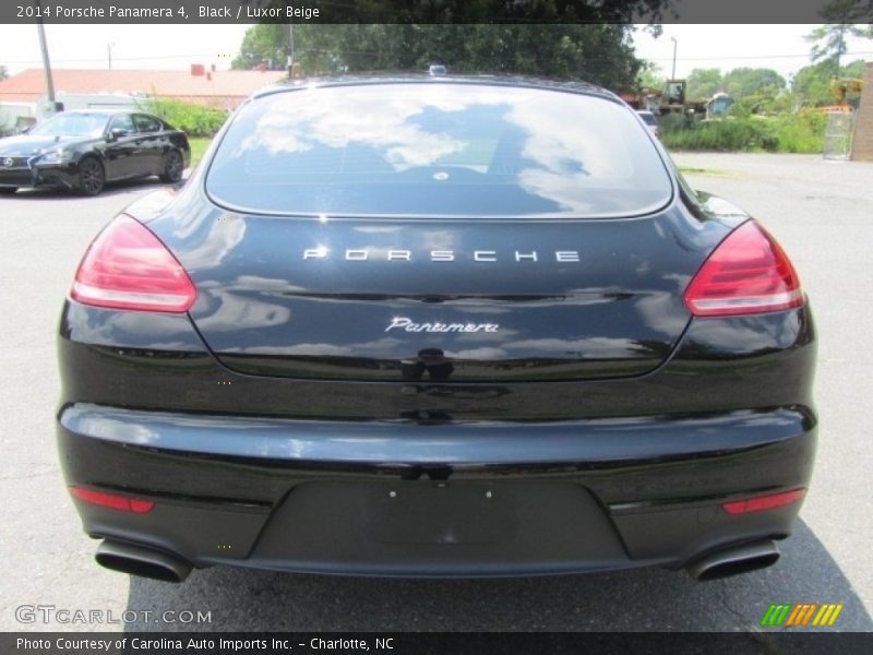 Black / Luxor Beige 2014 Porsche Panamera 4