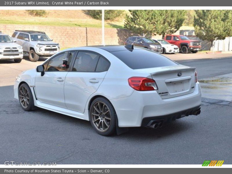 Crystal White Pearl / Carbon Black 2017 Subaru WRX Limited
