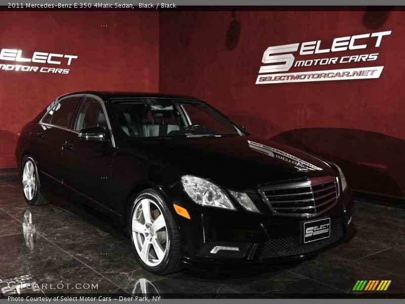 Black / Black 2011 Mercedes-Benz E 350 4Matic Sedan