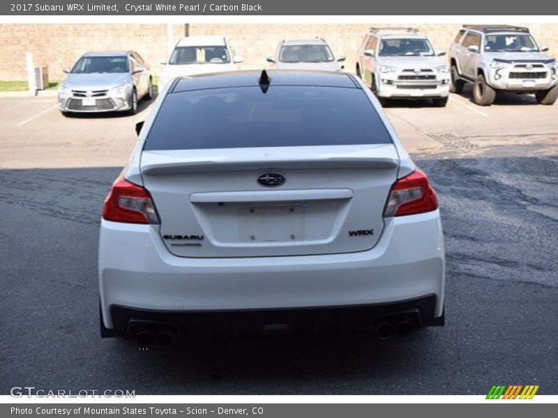 Crystal White Pearl / Carbon Black 2017 Subaru WRX Limited
