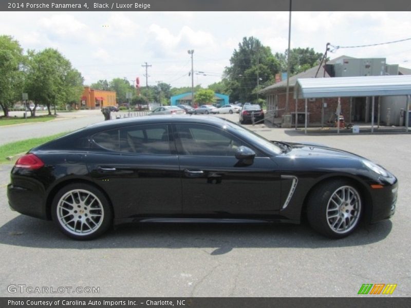 Black / Luxor Beige 2014 Porsche Panamera 4