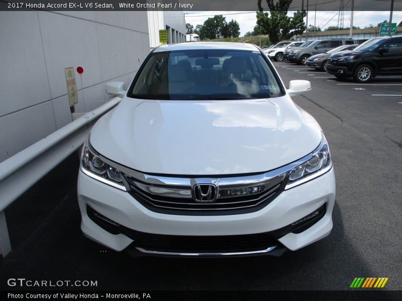 White Orchid Pearl / Ivory 2017 Honda Accord EX-L V6 Sedan