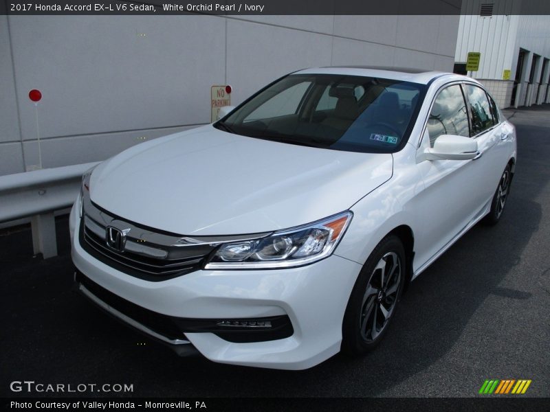 White Orchid Pearl / Ivory 2017 Honda Accord EX-L V6 Sedan