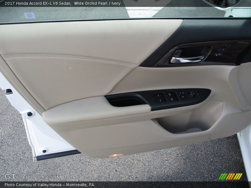 White Orchid Pearl / Ivory 2017 Honda Accord EX-L V6 Sedan