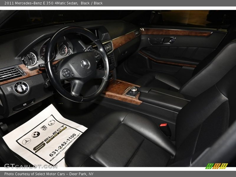 Black / Black 2011 Mercedes-Benz E 350 4Matic Sedan