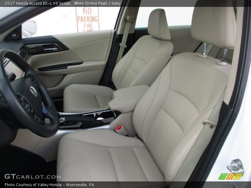 White Orchid Pearl / Ivory 2017 Honda Accord EX-L V6 Sedan