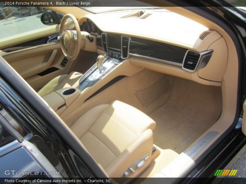 Black / Luxor Beige 2014 Porsche Panamera 4