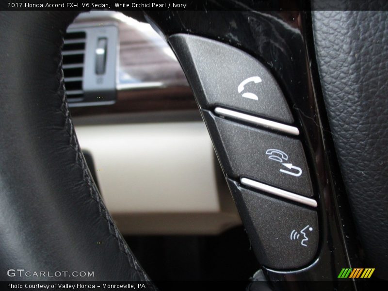 White Orchid Pearl / Ivory 2017 Honda Accord EX-L V6 Sedan