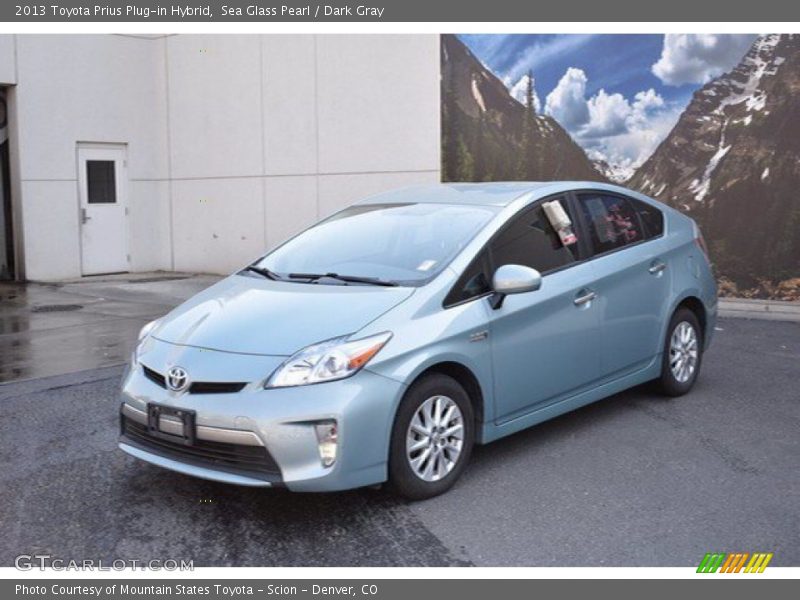 Sea Glass Pearl / Dark Gray 2013 Toyota Prius Plug-in Hybrid