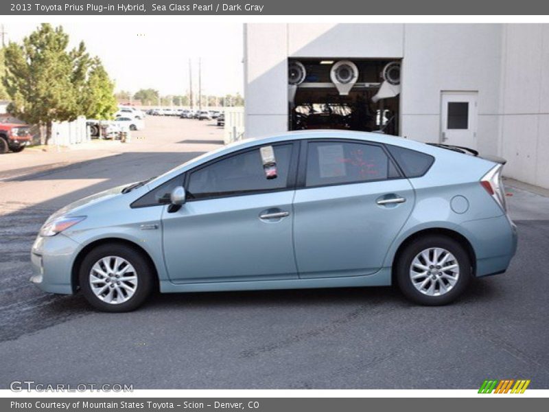 Sea Glass Pearl / Dark Gray 2013 Toyota Prius Plug-in Hybrid