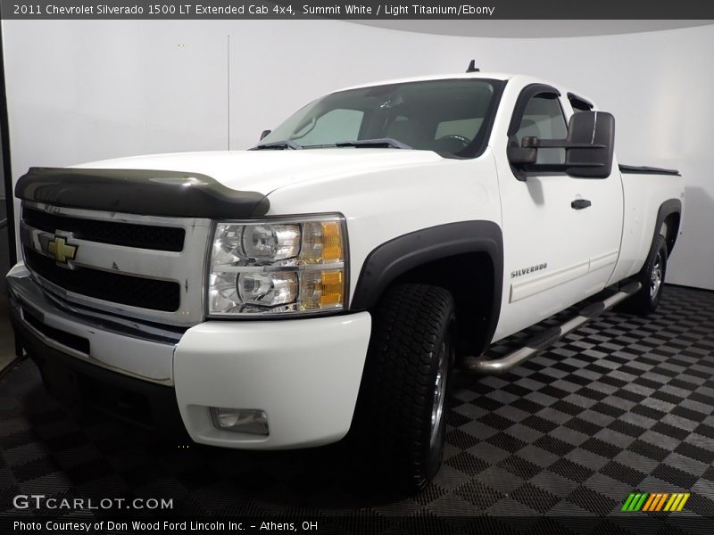 Summit White / Light Titanium/Ebony 2011 Chevrolet Silverado 1500 LT Extended Cab 4x4