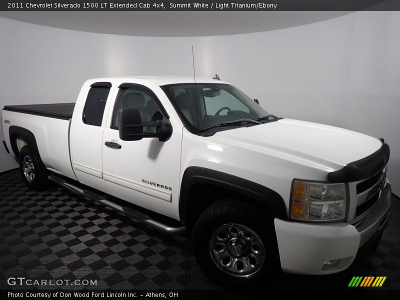 Summit White / Light Titanium/Ebony 2011 Chevrolet Silverado 1500 LT Extended Cab 4x4