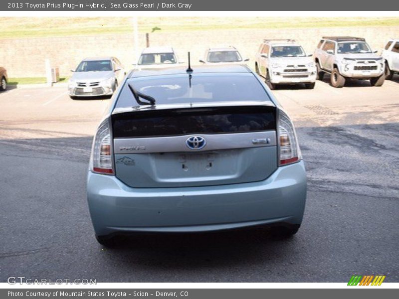 Sea Glass Pearl / Dark Gray 2013 Toyota Prius Plug-in Hybrid
