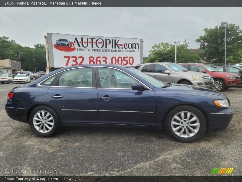 Venetian Blue Metallic / Beige 2006 Hyundai Azera SE