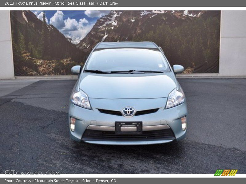 Sea Glass Pearl / Dark Gray 2013 Toyota Prius Plug-in Hybrid