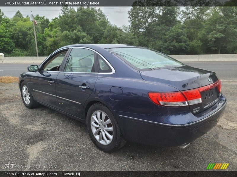 Venetian Blue Metallic / Beige 2006 Hyundai Azera SE