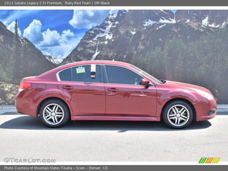 Ruby Red Pearl / Off-Black 2011 Subaru Legacy 2.5i Premium