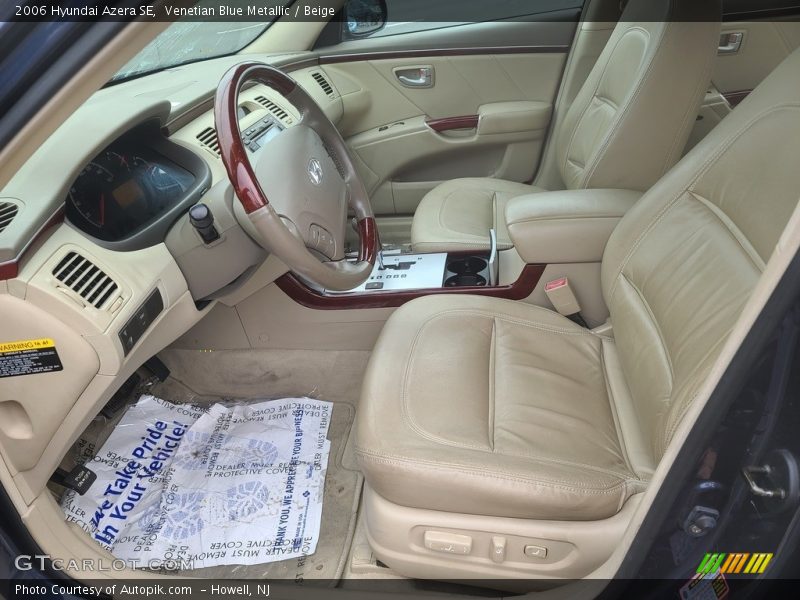 Venetian Blue Metallic / Beige 2006 Hyundai Azera SE