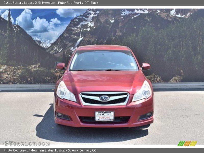 Ruby Red Pearl / Off-Black 2011 Subaru Legacy 2.5i Premium