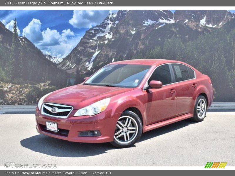 Ruby Red Pearl / Off-Black 2011 Subaru Legacy 2.5i Premium