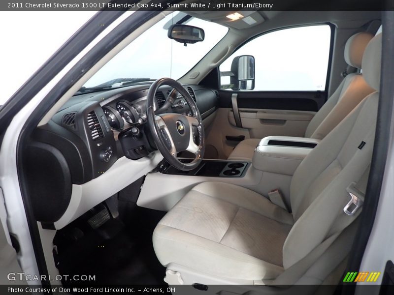 Summit White / Light Titanium/Ebony 2011 Chevrolet Silverado 1500 LT Extended Cab 4x4