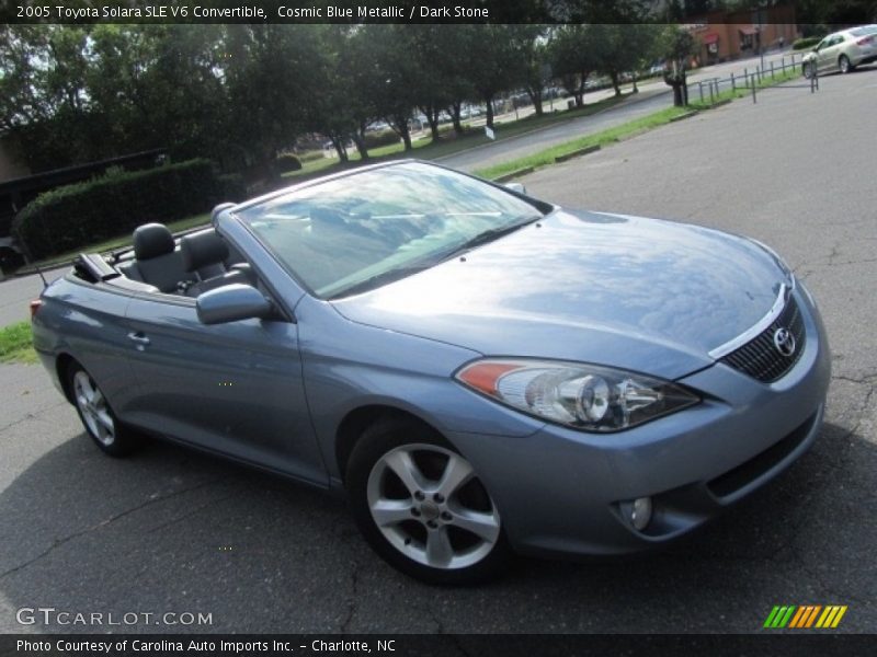 Cosmic Blue Metallic / Dark Stone 2005 Toyota Solara SLE V6 Convertible