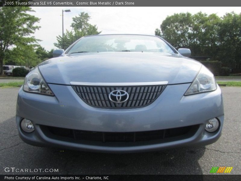 Cosmic Blue Metallic / Dark Stone 2005 Toyota Solara SLE V6 Convertible