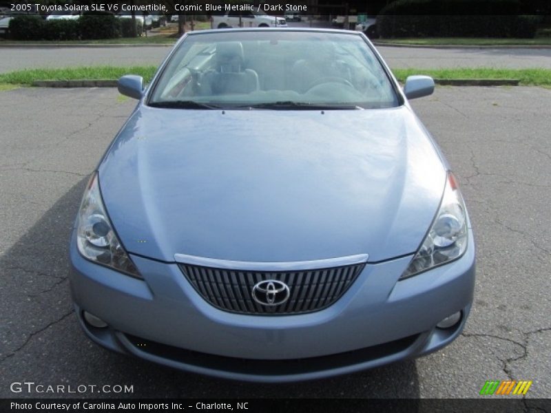 Cosmic Blue Metallic / Dark Stone 2005 Toyota Solara SLE V6 Convertible