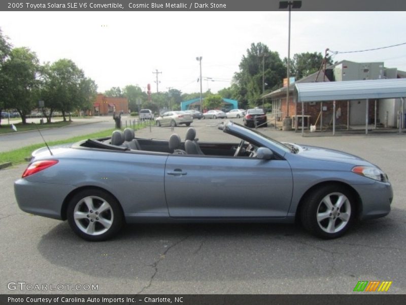 Cosmic Blue Metallic / Dark Stone 2005 Toyota Solara SLE V6 Convertible