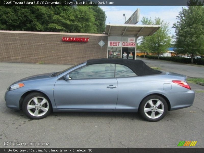 Cosmic Blue Metallic / Dark Stone 2005 Toyota Solara SLE V6 Convertible