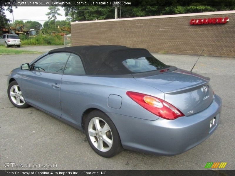 Cosmic Blue Metallic / Dark Stone 2005 Toyota Solara SLE V6 Convertible