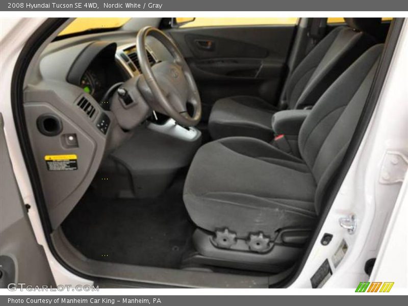 Nordic White / Gray 2008 Hyundai Tucson SE 4WD