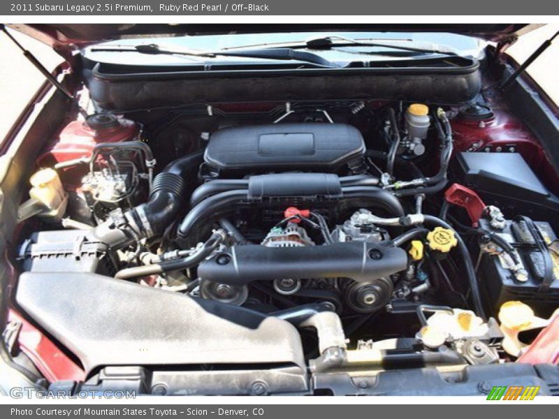 Ruby Red Pearl / Off-Black 2011 Subaru Legacy 2.5i Premium