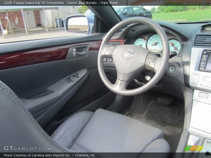 Cosmic Blue Metallic / Dark Stone 2005 Toyota Solara SLE V6 Convertible
