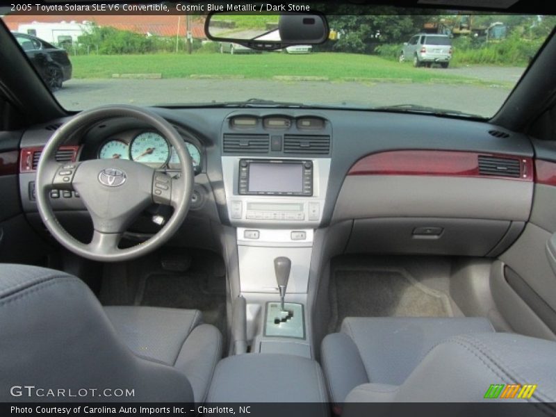 Cosmic Blue Metallic / Dark Stone 2005 Toyota Solara SLE V6 Convertible