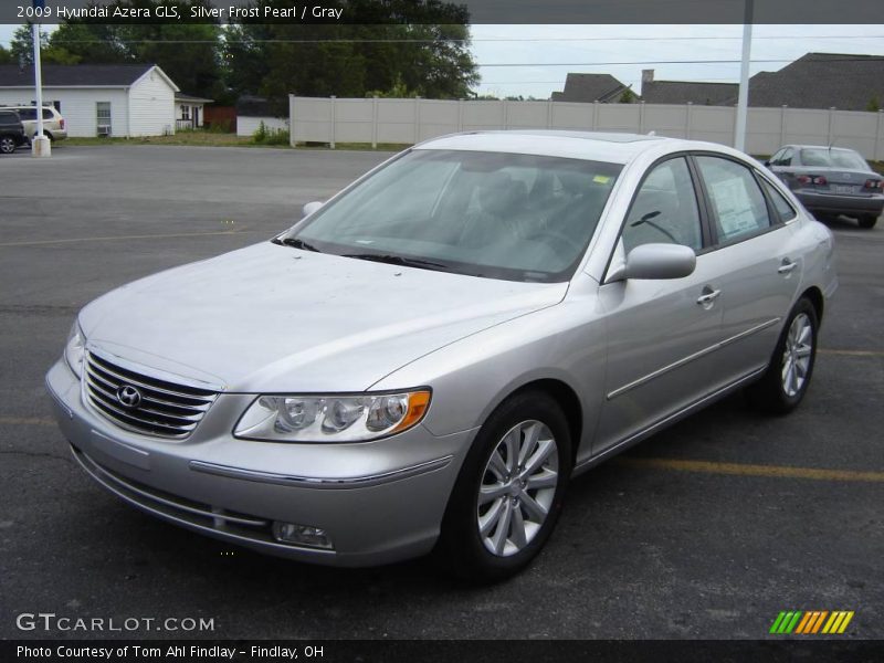 Silver Frost Pearl / Gray 2009 Hyundai Azera GLS