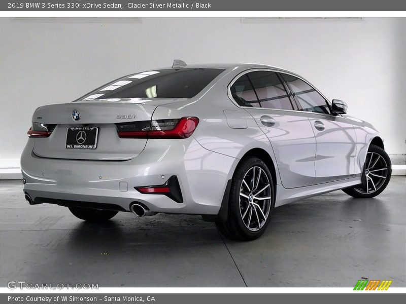 Glacier Silver Metallic / Black 2019 BMW 3 Series 330i xDrive Sedan
