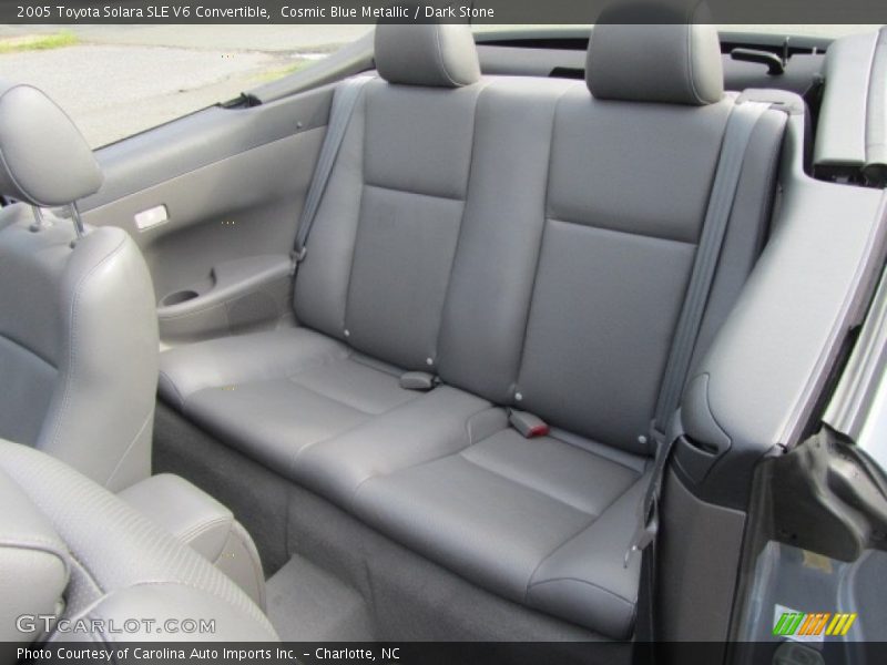 Rear Seat of 2005 Solara SLE V6 Convertible