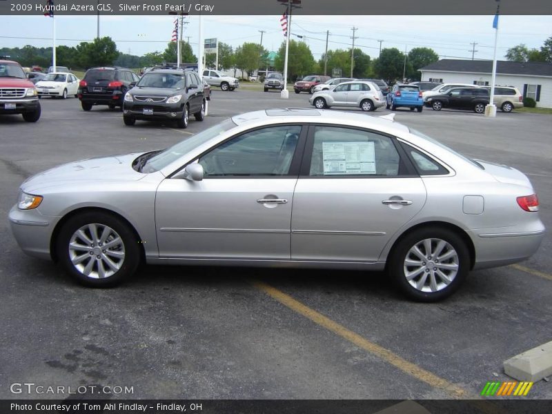 Silver Frost Pearl / Gray 2009 Hyundai Azera GLS