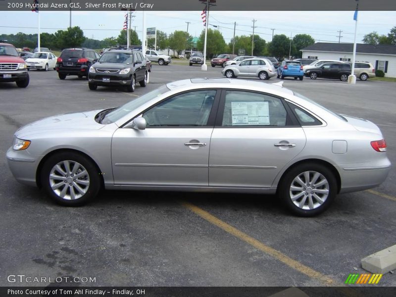 Silver Frost Pearl / Gray 2009 Hyundai Azera GLS